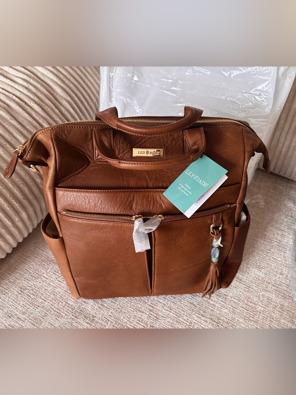 Lily & Jade Chestnut Brown Backpack Tote